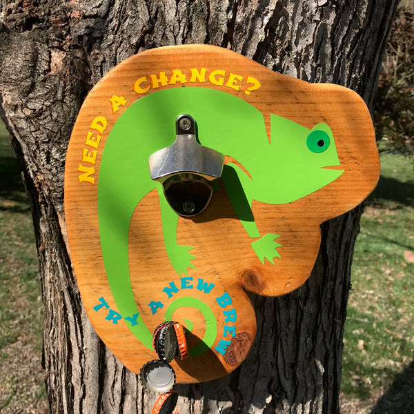 Chameleon Magnetic Wall Mounted Bottle Opener