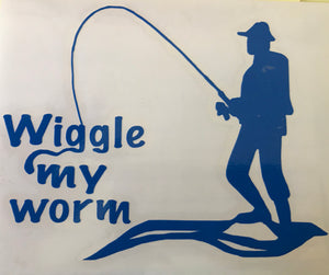 Wiggle My Worm Decal