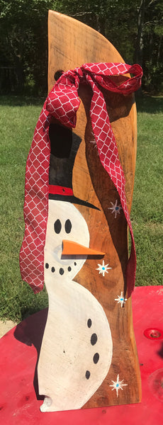 Reclaimed Wood Holiday Snowman