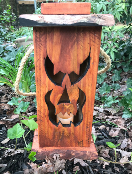 Reclaimed Wood Halloween Lantern